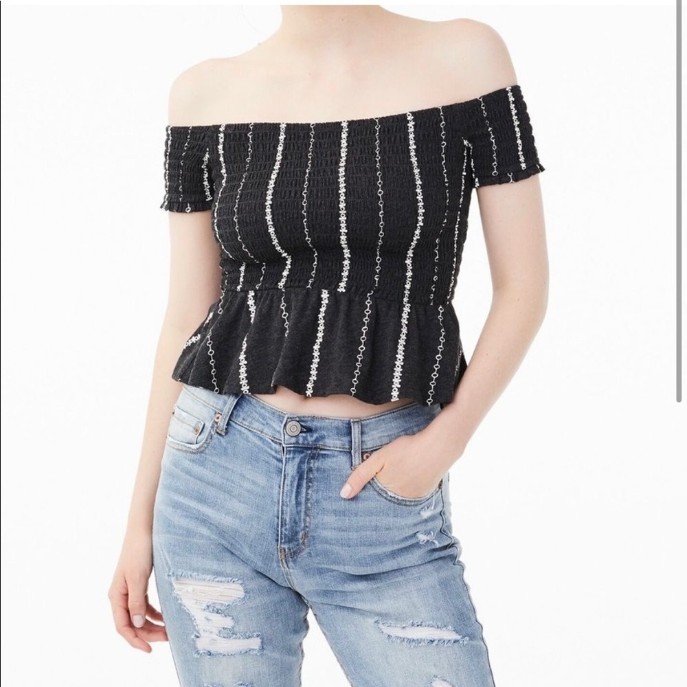 Off the shoulder peplum